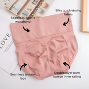 Womens High waisted Tummy Tucking Seamless Underwear (Pack of 6)
