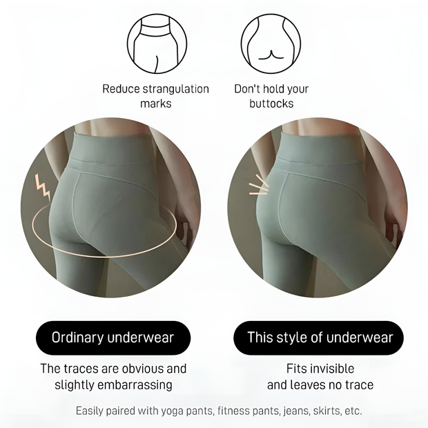 Womens High waisted Tummy Tucking Seamless Underwear (Pack of 6)