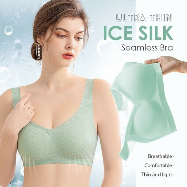 Breathable -Thin Ice Silk Seamles Bra