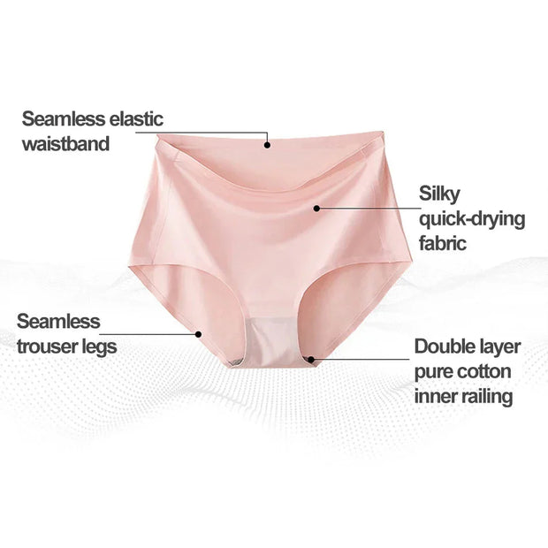 PureFlex Ladies’ Panties (Rainbow Mix) – 4-Pack No-Seam Comfort