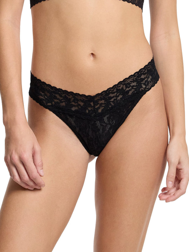 Silken Shadows Lace Thong - Pack of 3