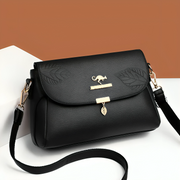 Modern Multi-Layered Leather Shoulder Bag