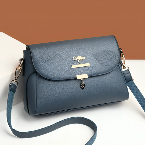 Modern Multi-Layered Leather Shoulder Bag