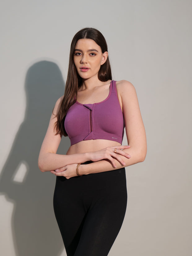 Zipper Sports Cotton Bra Pack of 6