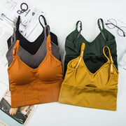 U-Neck Backless Camisole with Built-in Bra