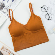 U-Neck Backless Camisole with Built-in Bra