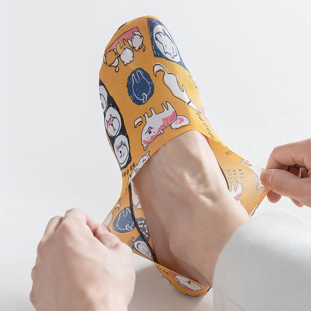 HappyStride Character-Print No-Show Socks