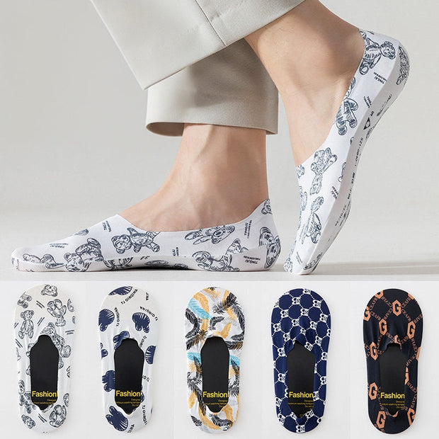 HappyStride Character-Print No-Show Socks