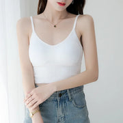 U-Neck Backless Camisole with Built-in Bra