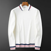 White Imported Full Sleeve Polo T-Shirt